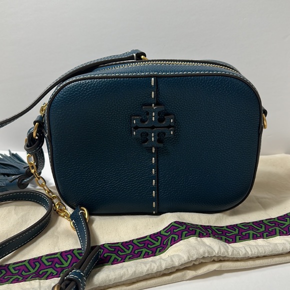 Tory Burch Camera Bag in Discontinued Blue color - Picture 2 of 5